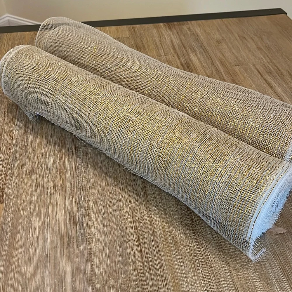 Gold Mesh Fabric 14 yards